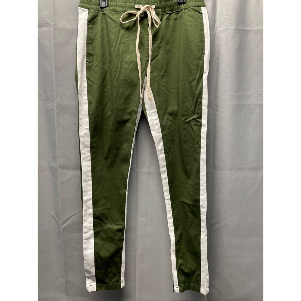 Kayden K Men's Olive/White Stretch Joggers/Pants NWT Size L SKU 3784